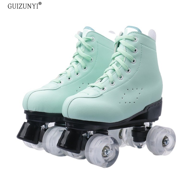 Green leather + white wheel + bag delivery